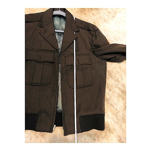 Military Style Bomber Jacket - Picture 11 of 13